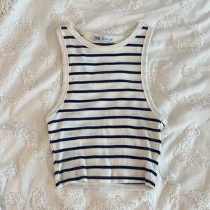 Zara Stripped XS Crop Top